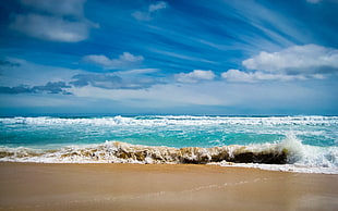 panoramic photography of beach HD wallpaper