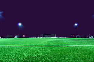 green soccer field