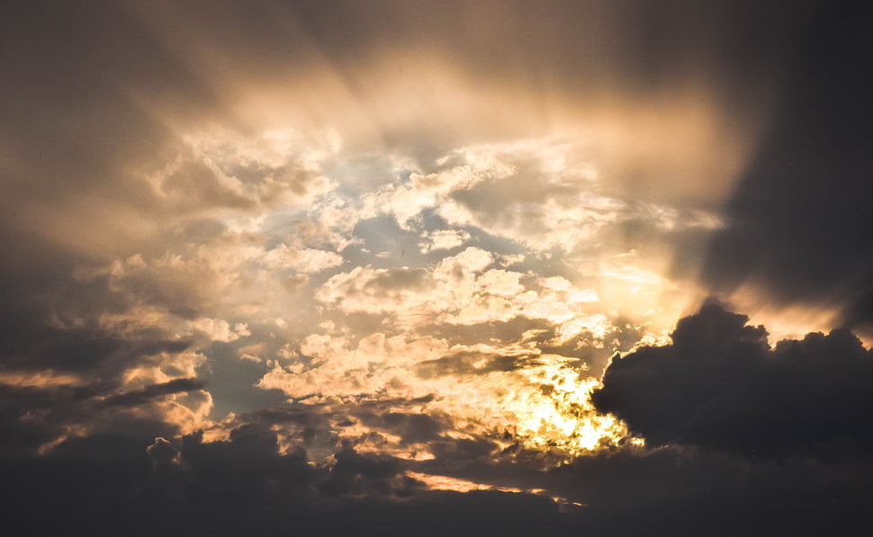 photo of sky with clouds HD wallpaper