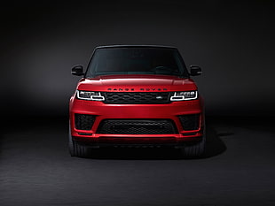 red Land Rover Range Rover