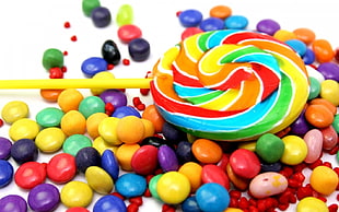 multicolored lollipop
