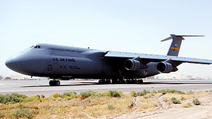 gray U.S. Air Force plane, military aircraft, airplane, jets, Lockheed