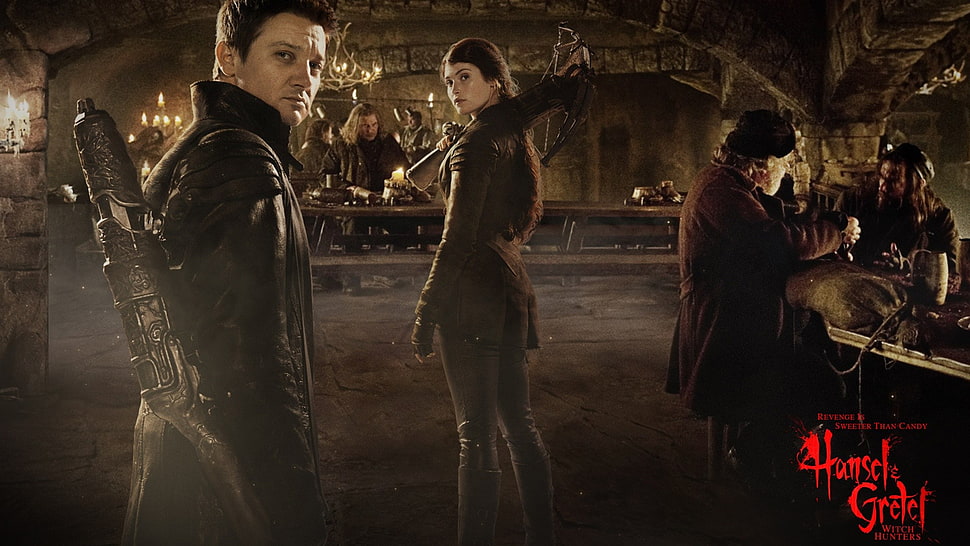 Hansel and Gretel poster, Hansel and Gretel: Witch Hunters, Gemma Arterton, Jeremy Renner HD wallpaper