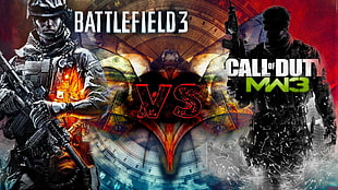 Battlefield 3 vs. Call of Duty MW3 HD wallpaper