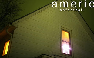 white wooden house, American football
