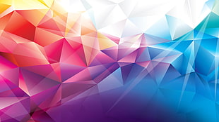 three-color geometrical pattern wallpaper HD wallpaper