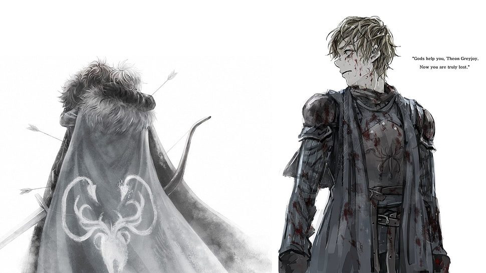 anime character illustration, Game of Thrones, fan art, Theon Greyjoy HD wallpaper