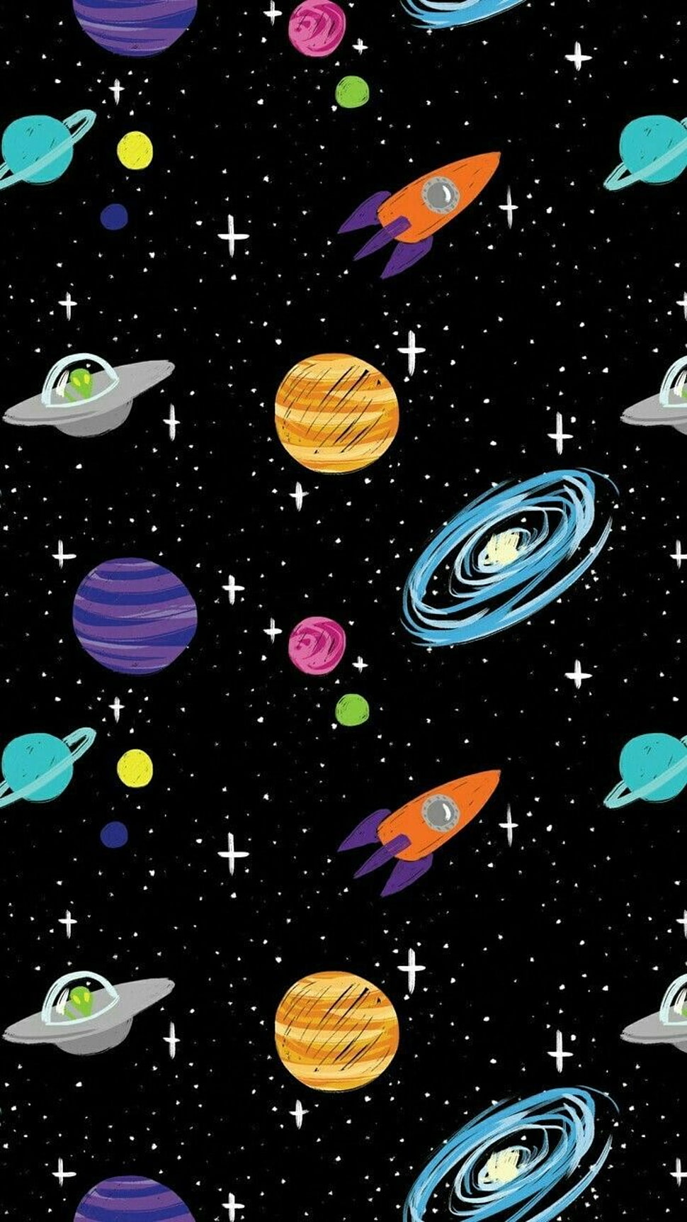 Solar System Minimalist Space Wallpaper Iphone - Jaka-Attacker