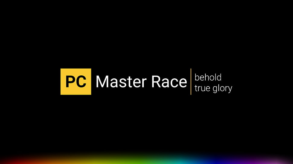 PC Master Race behold true glory illustration, PC Master  Race, dark HD wallpaper