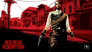 Red Dead Redemption digital wallpaper, Red Dead Redemption, John Marston, video games