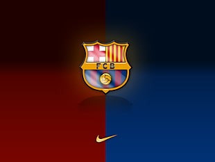 F.C. Barcelona team logo Nike illustration