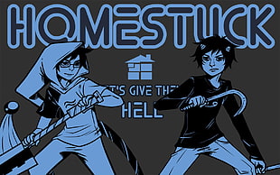 Homestuck It's Give The Hell poster, Homestuck, cartoon, anime
