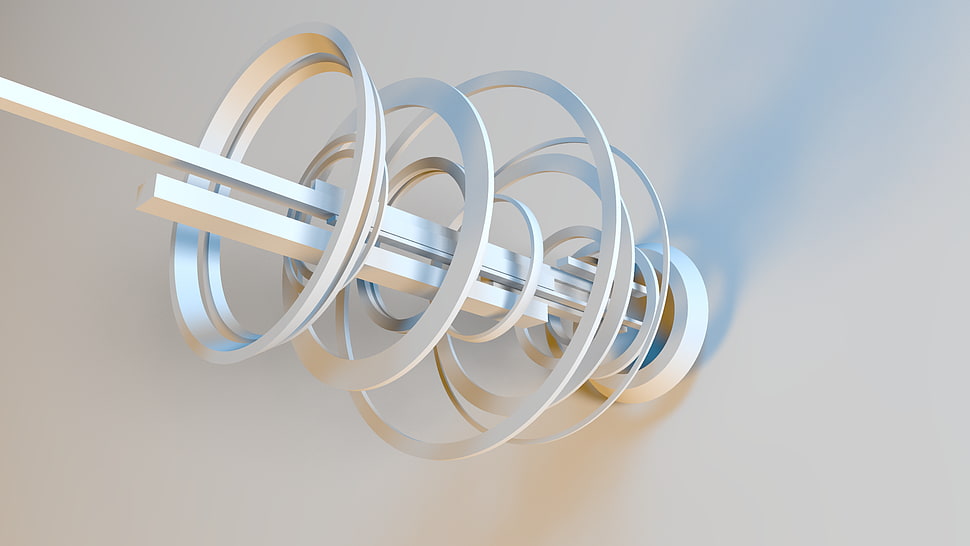 white ceiling decor, digital art, abstract, geometry, 3D HD wallpaper