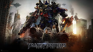 Transformers digital wallpaper, Transformers, Transformers: Dark of the Moon, movies, Shia LaBeouf HD wallpaper