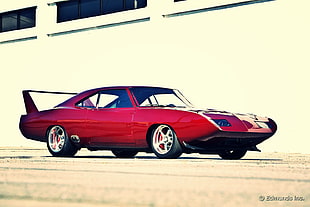 red Plymouth Superbird coupe, Dodge Daytona, car, red cars