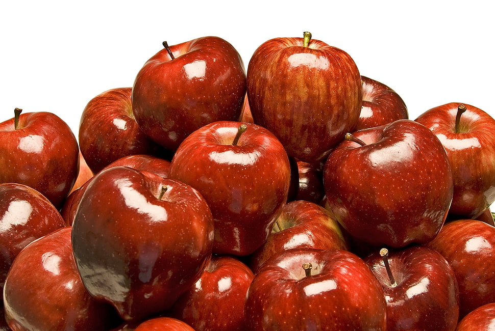 pile of red apples HD wallpaper