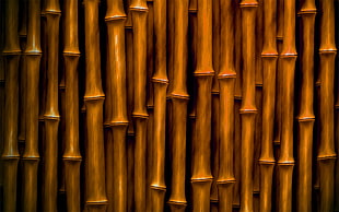 red and black metal tool, abstract, bamboo HD wallpaper
