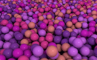 purple balls set HD wallpaper