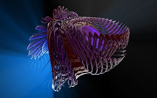 purple and brown abstract illustration