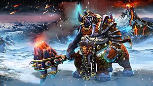 black and brown horse figurine, Defense of the ancient, Dota, Dota 2, Valve HD wallpaper
