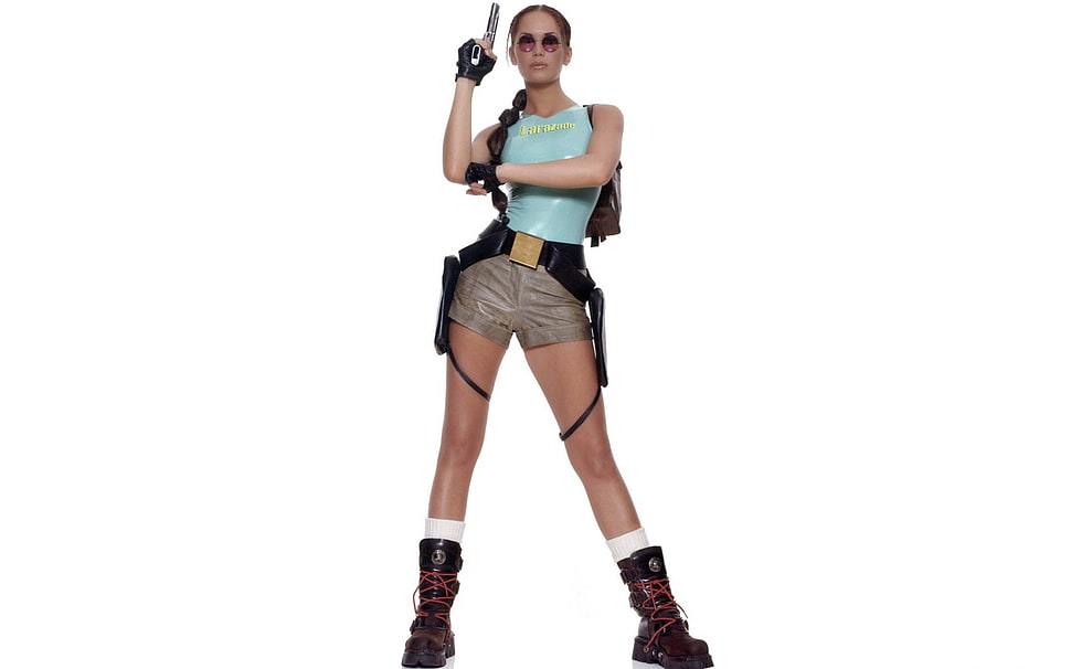 Lara Croft Tomb Raider cosplay costume HD wallpaper