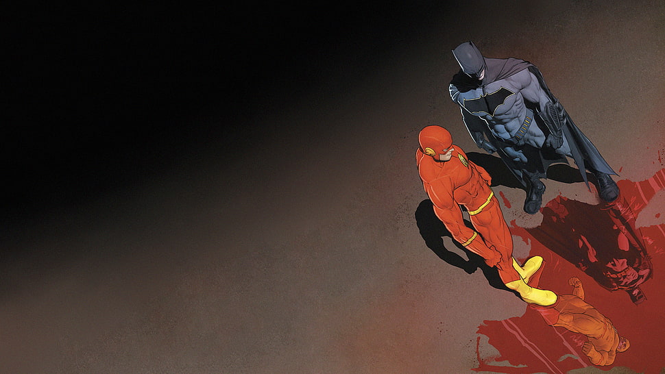 DC The Flash and Batman digital wallpaper, DC Comics, Flash, Batman HD wallpaper