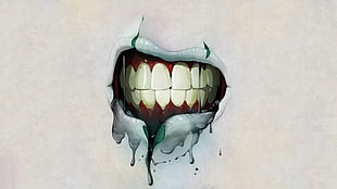 human teeth illustration, mouths, teeth