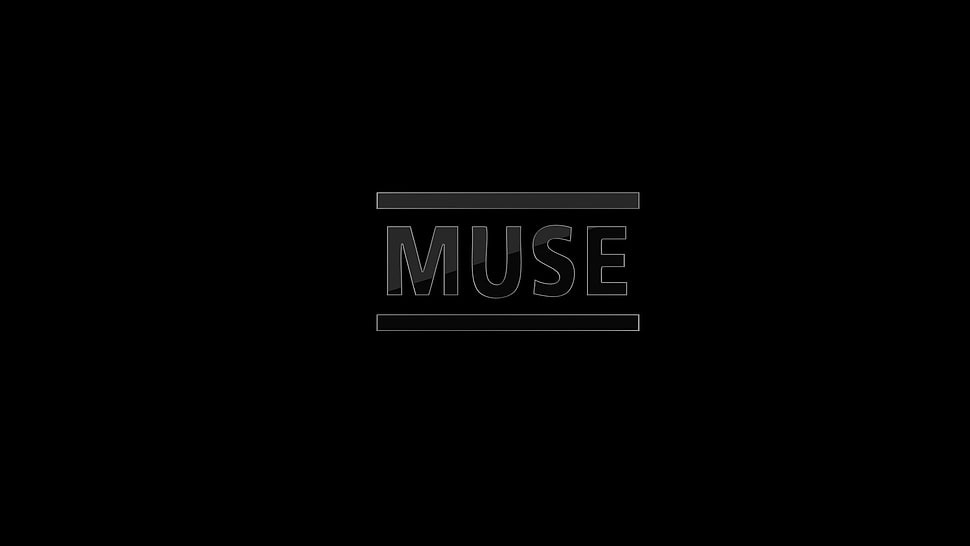 black and white text print, Muse , typography, minimalism HD wallpaper