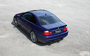blue BMW coupe, E-46, BMW M3 , car, blue cars