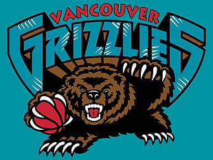 Vancouver Grizzlies poster, NBA, basketball, Vancouver Grizzlies, Vancouver HD wallpaper