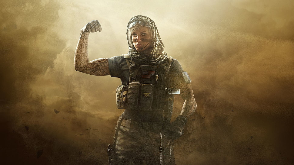 female soldier wallpaper, Rainbow Six: Siege, video games HD wallpaper