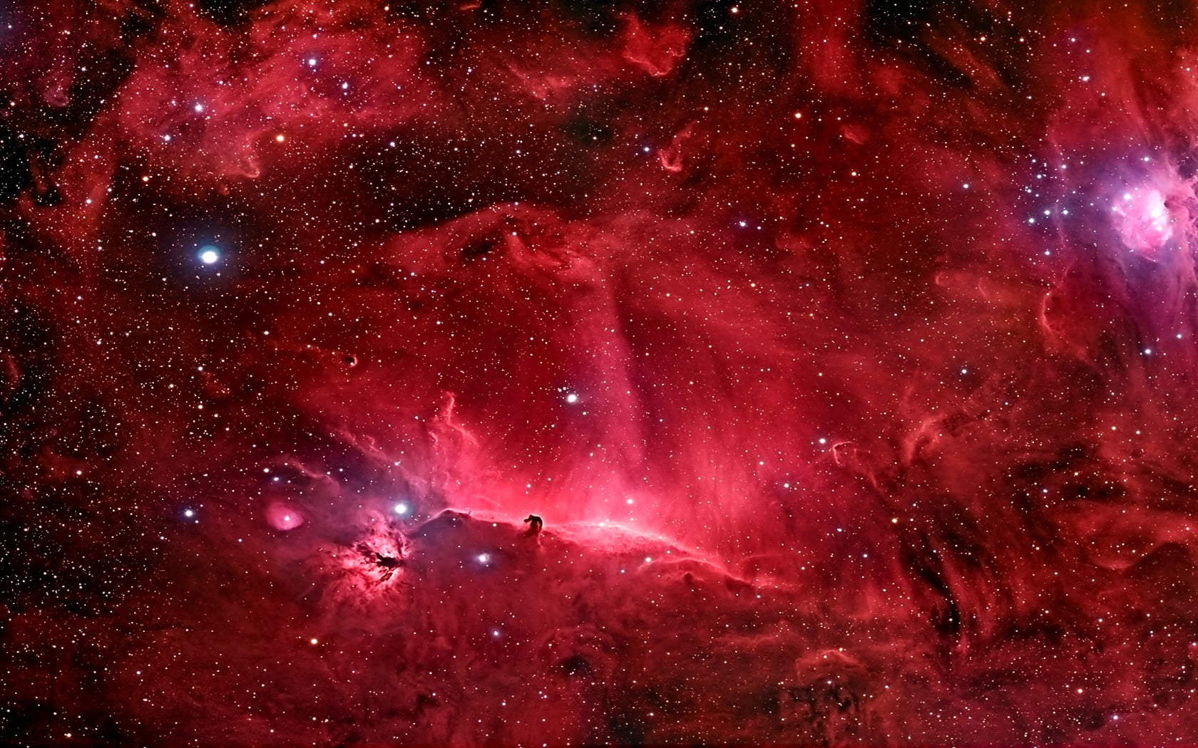 Red Galaxy Illustration Space Nebula Stars Horsehead Nebula Hd