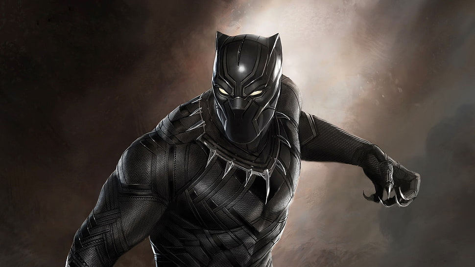 Marvel Black Panther, Black Panther, movies, artwork HD wallpaper