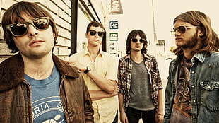 four man wearing sunglasses HD wallpaper