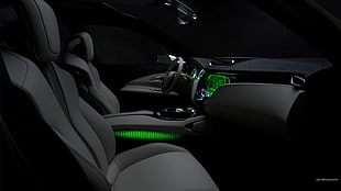 black and green car interior, Nissan Hi-Cross, car interior, car, vehicle HD wallpaper