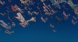 jet fighters cartoon illustration, The Wind Rises, Studio Ghibli, anime