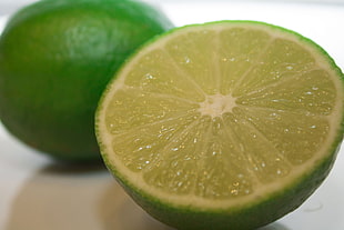 sliced lemon fruit