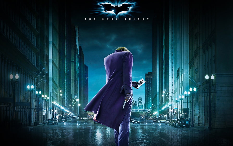 Batman The Dark Knight poster, movies, The Dark Knight, Joker, Heath Ledger HD wallpaper