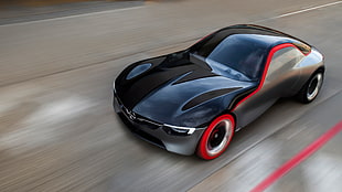 time lapse photography of black coupe HD wallpaper