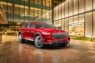 red compact SUV, Vision Mercedes-Maybach Ultimate Luxury, Concept cars, 2018
