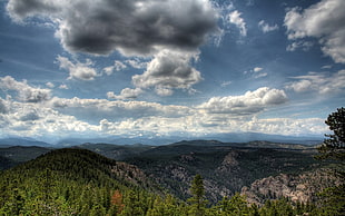 landscape of hills during daytime HD wallpaper