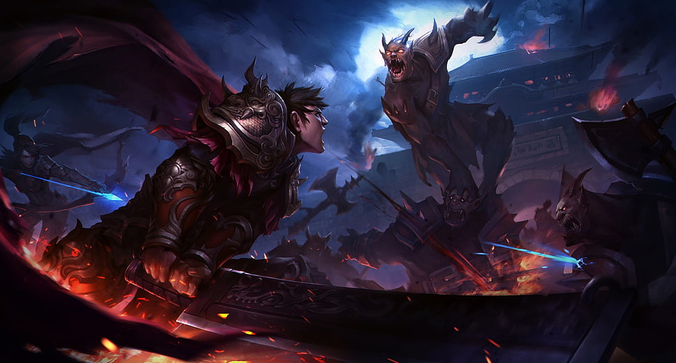 two anime character illustration, fantasy art HD wallpaper