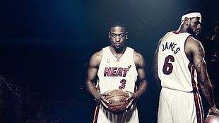 Miami heat Dwayne Wade And Lebron James HD wallpaper