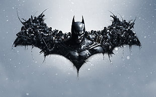 Batman logo, Batman, artwork, Batman: Arkham Origins, video games HD wallpaper