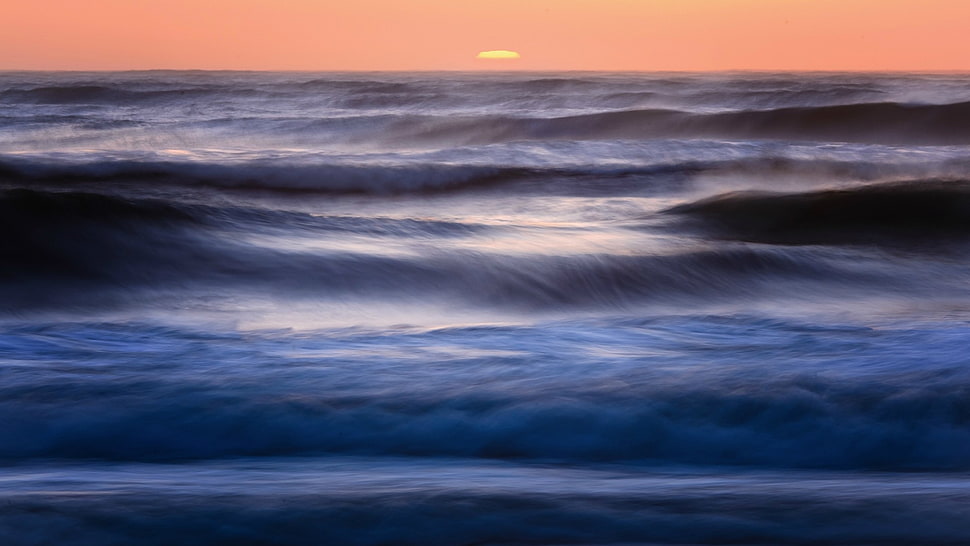 sea waves, nature, landscape, water, sea HD wallpaper