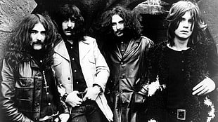 four men's jackets, Black Sabbath HD wallpaper