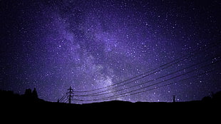 Milky Way galaxy, galaxy, sky, night, stars HD wallpaper