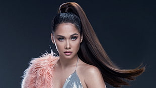 women's gray top, Maja Salvador, Filipina singer, Actress HD wallpaper