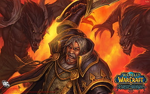 The World of Warcraft Curse Worgen digital wallpaper, World of Warcraft, Genn Greymane, Worgen