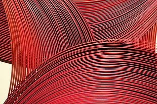 red and gray string illustration